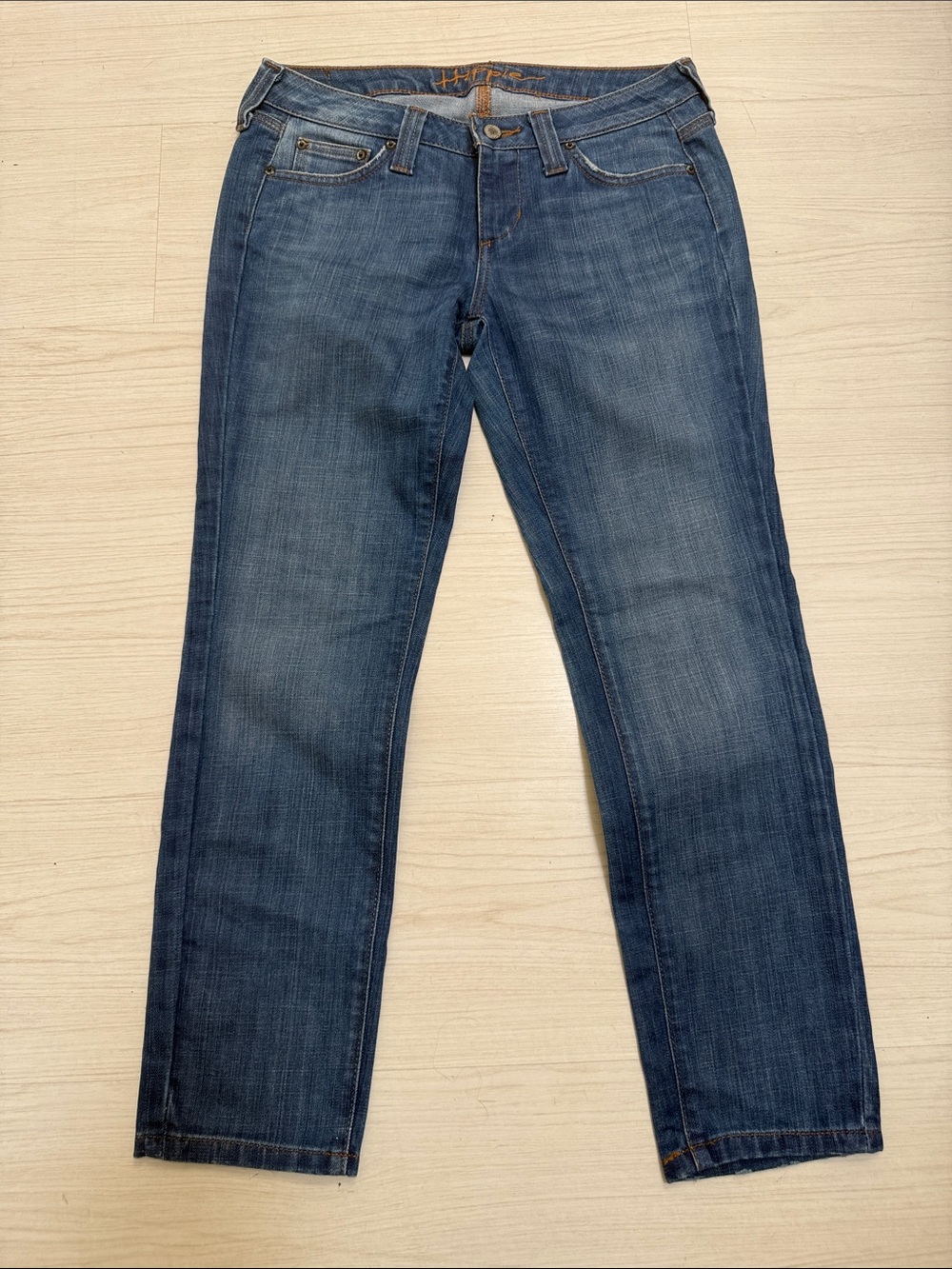 Hippie Brand Blue Straight-Leg Jeans